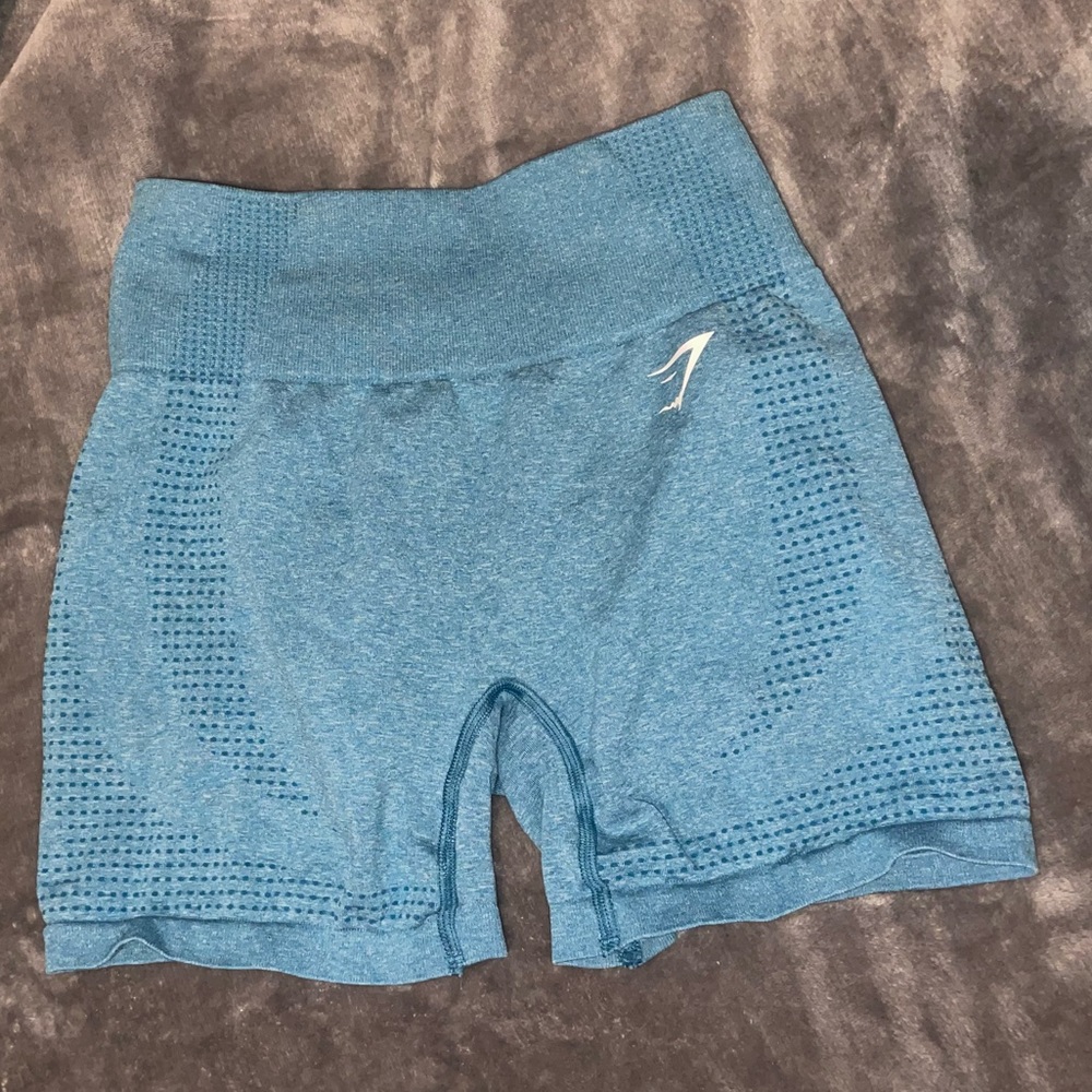 Blue gymshark vital seamless shorts